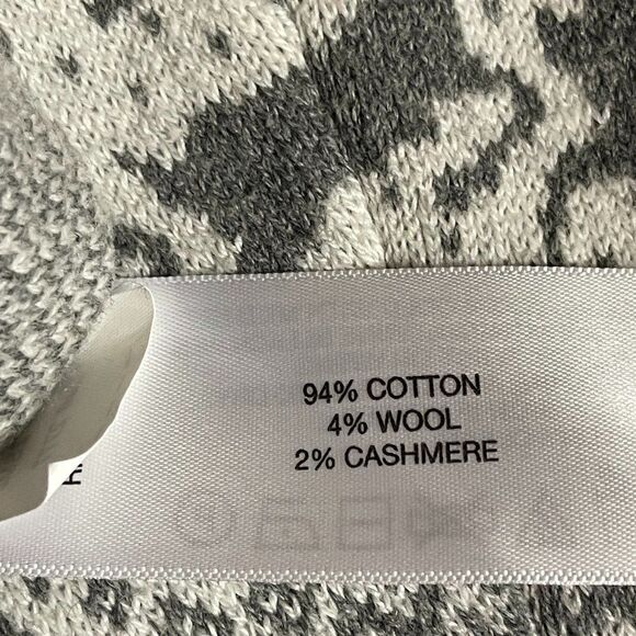 Orvis Wool Cashmere Blend Cardigan Reindeer Small - Picture 9 of 10